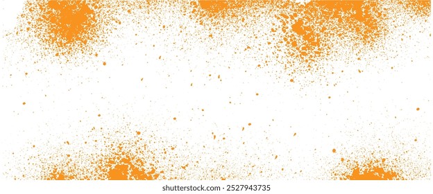 abstract orange on white grunge splatter background design