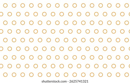 Diseño de patrón de puntos de contorno naranja abstracto.