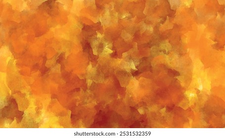 Abstractas fondo de pintura naranja. Fondo de fuego. Fondo de textura de acuarela amarillo, acuarela naranja.