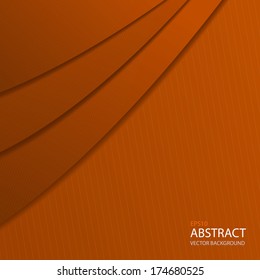 abstract orange paper layers background