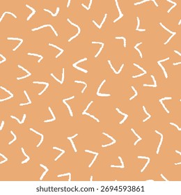 Padrão laranja abstrato com elementos angulares brancos