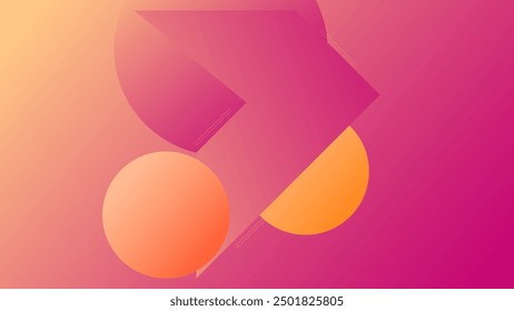 ABSTRACT ORANGE PINK BACKGROUND ELEGANT GRADIENT SMOOTH LIQUID COLORFUL DESIGN WITH GEOMETRIC LINES SHAPES VECTOR TEMPLATE GOOD FOR MODERN WEBSITE, WALLPAPER, COVER DESIGN 