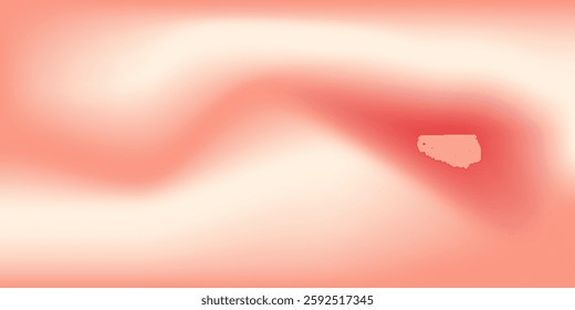 Abstract orange pink color gradient blurred modern art background simple waves