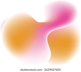 Abstract orange pink fluid gradient design background