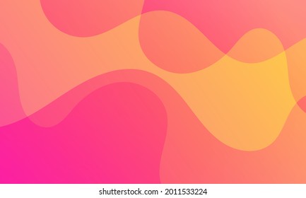 Abstract  Orange, pink  geometric background. Modern  background design. Liquid color. Fluid shapes composition.  Fit for presentation design. website, basis for banners, wallpapers, brochure, posters