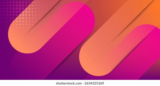 Fondo geométrico degradado naranja y rosa Abstractas. gradación de color brillante. concepto de Anuncio dinámico y colorido. Vector Eps10