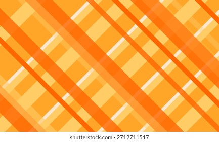 Fondo abstracto de textura de tela de patrón de cuadros naranjas