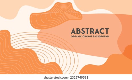 Abstract Orange Playful Organic Design