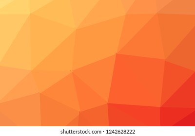 Abstract Orange polygon geometric background. Low Poly Style, Business Design Templates. Vector and illustration.