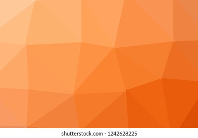 Abstract Orange polygon geometric background. Low Poly Style, Business Design Templates. Vector and illustration.