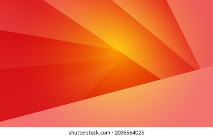 Resumen de los triángulos de polígono anaranjado forma el fondo del patrón con efecto de iluminación estilo de lujo. Concepto de tecnología digital de diseño de vectores de ilustración.