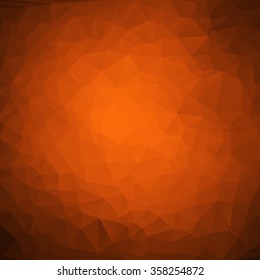 Abstract orange polygon vector background