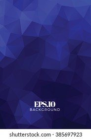 Abstract orange polygon vector background