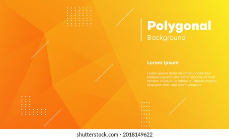 abstract orange polygonal background .vector design of eps 10 file