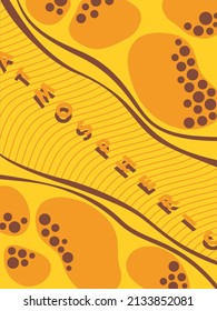Abstract orange poster, can be applied as a banner, poster, background, book cover and notepad. Vector illustration