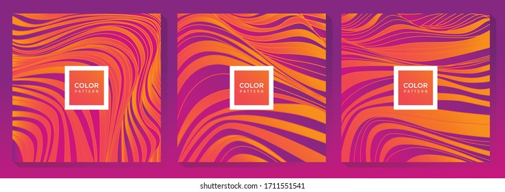 Abstract Orange and Purple Fluid Background