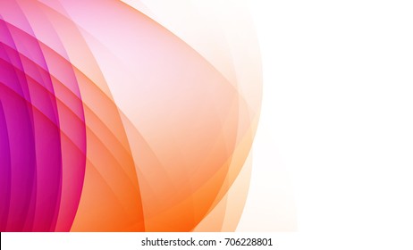 Abstract Orange and Purple gradient curve background