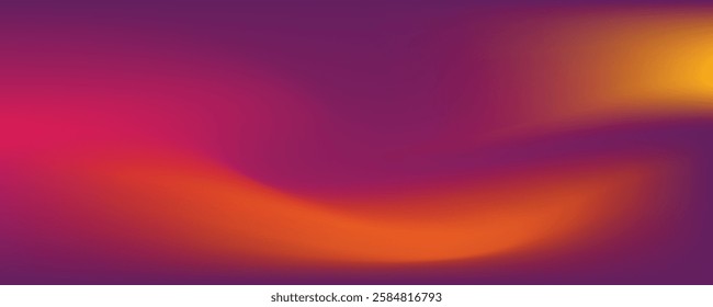 Abstract Orange Purple Gradient with Dynamic Flow