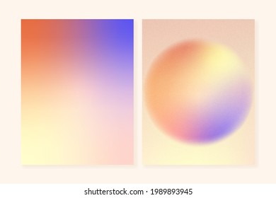 Abstract orange   purple grainy gradient backgrounds  For brochures  flyers  catalogs  branding  business cards   other projects 