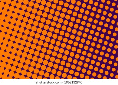 abstract orange and purple halftone background vecto