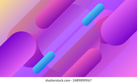 ABSTRACT ORANGE PURPLE PINK GRADIENT BACKGROUND ELEGANT   SMOOTH LIQUID COLORFUL DESIGN WITH GEOMETRIC SHAPES VECTOR TEMPLATE GOOD FOR MODERN WEBSITE, WALLPAPER, COVER DESIGN 