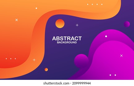 Abstrakter orangefarbener und violetter Hintergrund. Vektorgrafik
