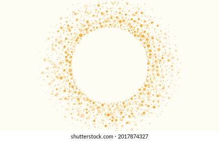 Abstrakte orangefarbene Random-Punkte-Hintergrund Kreative Vektordesign-Vorlagen