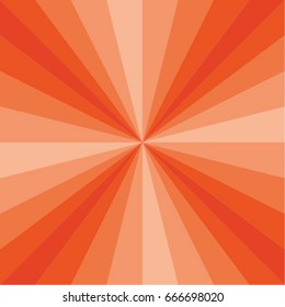Abstract Orange rays background. Vector EPS 10, cmyk.