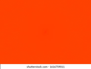 Abstract orange rays vector background, 2020 Color Trends. Lush Lava