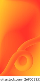 Abstract orange red background with Curve Fluid Mesh line for Copy Space design