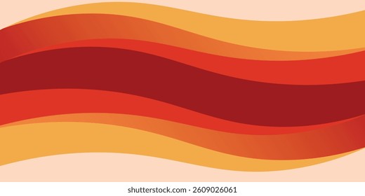 Abstract orange red background with wavy lines and gradients is suitable for various design projects such as websites, presentations, printed materials, social media posts.