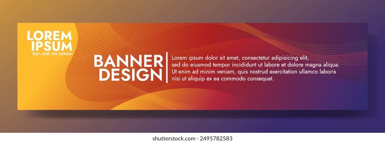 Abstrakte orangerote Banner-Farbe mit einem einzigartigen wellenförmigen Design. Es eignet sich hervorragend, um auffällige Header, Werbe-Banner und grafische Elemente mit einem modernen und dynamischen Look zu erstellen.