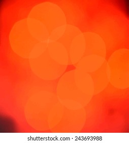 Abstract orange, red circles. Vector illustration