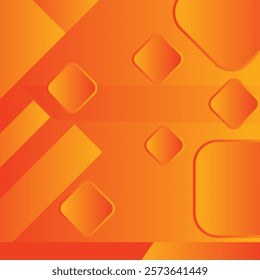 Abstract orange and red gradient geometric shape square background. Modern futuristic background. Can be use for landing page, banners, headers, presentations, and wallpaper backgrounds