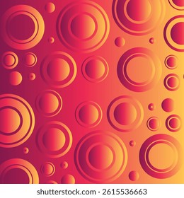 Abstract orange and red gradient geometric shape circle background. Modern futuristic background. Can be use for landing page, brochures, flyers, magazines, and wallpaper backgrounds