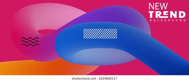 Abstract orange and red gradient geometric shape circle background. Modern futuristic background. Can be use for landing page, book covers, brochures, flyers, magazines, any brandings, banners, abstra