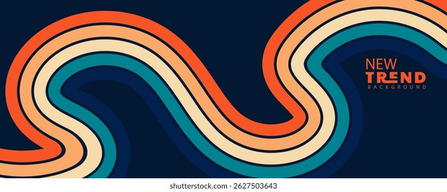 Abstract orange and red gradient geometric shape circle background. Modern futuristic background. Can be use for landing page, book covers, brochures, flyers, abstract background