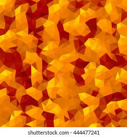 Abstract orange and red low-poly vector background