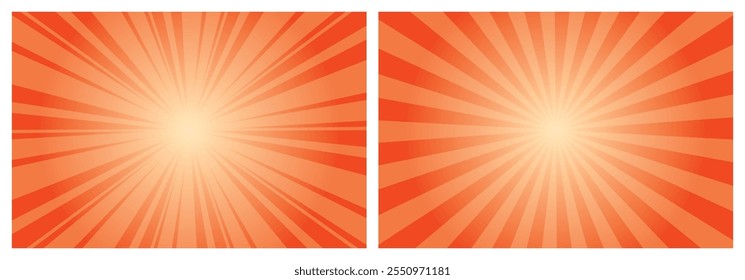 Abstract Orange Red Sunburst background. Editable Sunburst background, Sunburst, Sunbeam