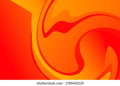 Abstract orange and red wavy background with curve lines. lava. Burn. Fire. Flame.