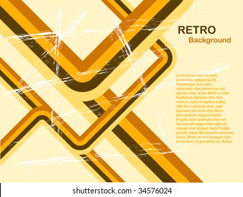 Resumen Antecedentes retro naranja con espacio para copiar