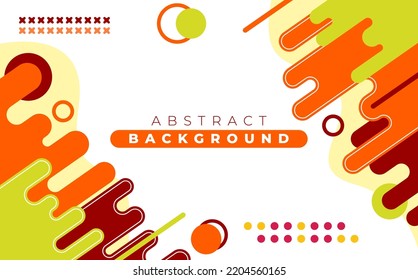 Abstract orange Rounded Lines Halftone Transition. Minimalist flat geometric background design