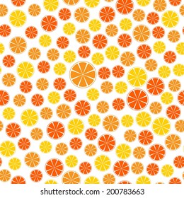 abstract orange seamless pattern