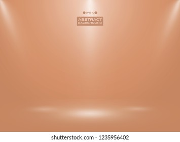 Abstract of orange shell egg color in studio room background. Vector eps10