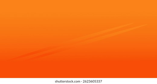 Abstract orange slash background with diagonal lines. Dynamic shapes composition.