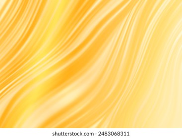 Abstract orange smooth linear waves blurred elegant background. Vector design