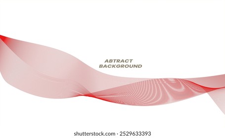 Abstrato laranja ondas suaves no fundo branco. Ondas sonoras dinâmicas. Elementos de design. Ilustração vetorial. Adequado para cartazes, banners, etc. eps 10