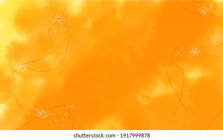 Abstract orange solid watercolor design background