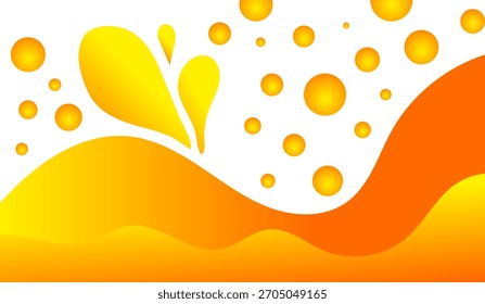 Fondo Abstractas de salpicaduras de naranja eps10