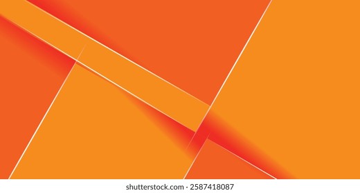 Abstract orange square overlap background for card graphics design. Orange background elements. Eps10 vector